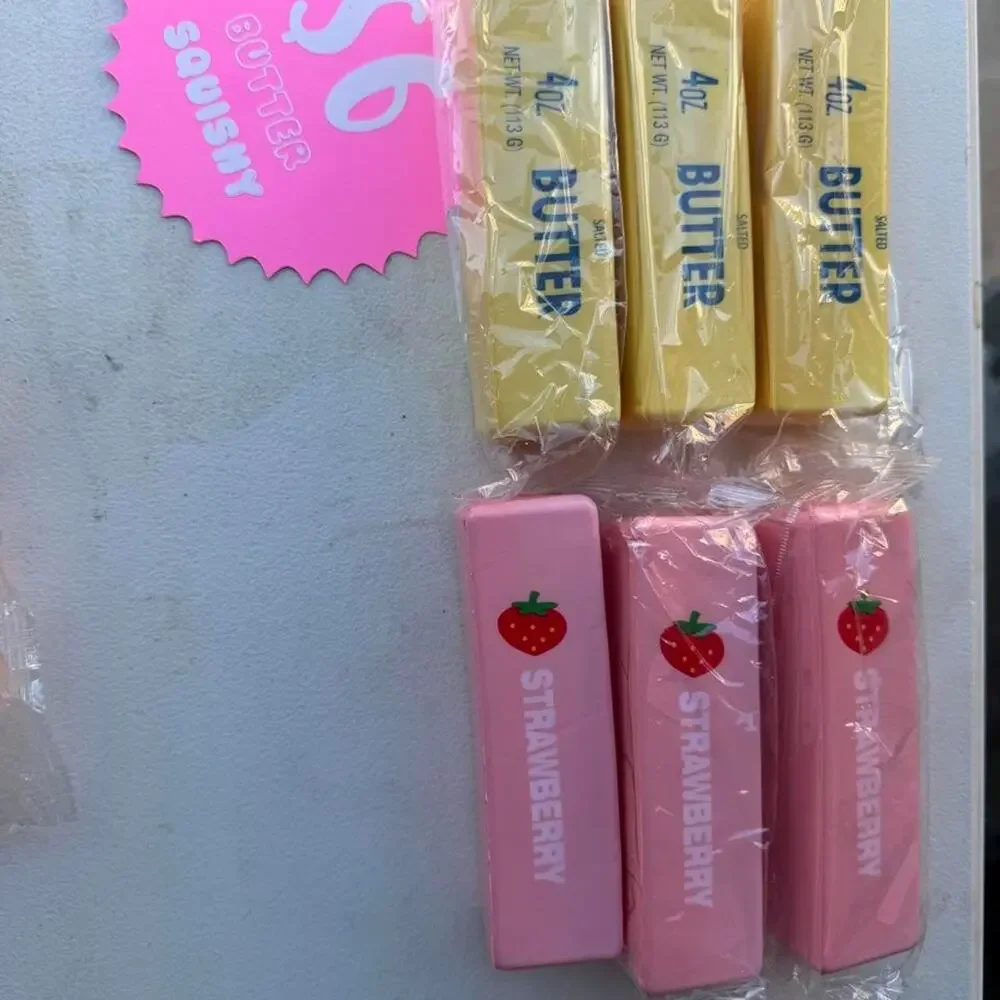 Yellow or pink butter